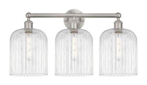 INNOVATIONS 616-3W-SN-G559-8CL Bridal Veil 3-Light Bath Vanity Light Brushed Satin Nickel