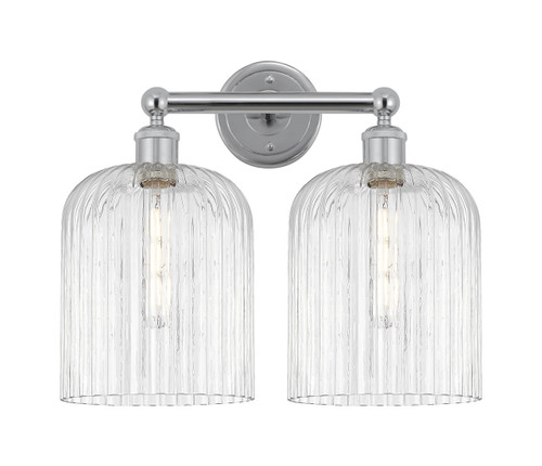 INNOVATIONS 616-2W-PC-G559-8CL Bridal Veil 2-Light Bath Vanity Light Polished Chrome