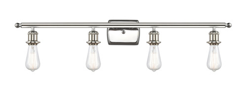 INNOVATIONS 516-4W-PN-G559-8CL Bridal Veil 4-Light Bath Vanity Light Polished Nickel