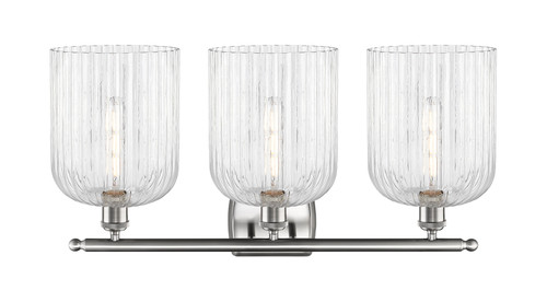 INNOVATIONS 516-3W-SN-G559-8CL Bridal Veil 3-Light Bath Vanity Light Brushed Satin Nickel