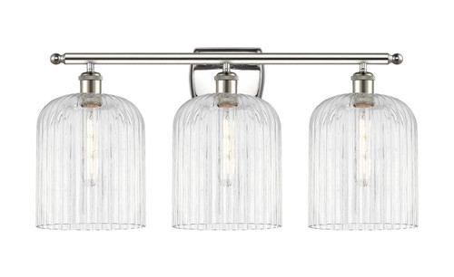 INNOVATIONS 516-3W-PN-G559-8CL Bridal Veil 3-Light Bath Vanity Light Polished Nickel