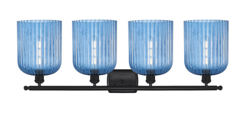 INNOVATIONS 516-4W-BK-G559-8BL Bridal Veil 4-Light Bath Vanity Light Matte Black