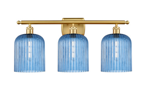 INNOVATIONS 516-3W-SG-G559-8BL Bridal Veil 3-Light Bath Vanity Light Satin Gold