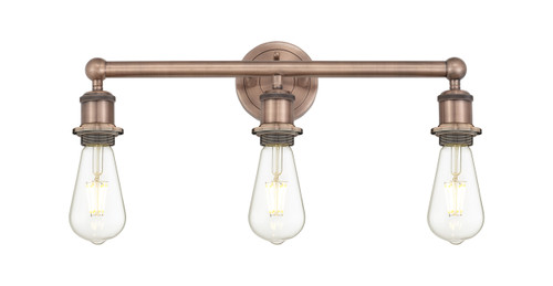 INNOVATIONS 616-3W-AC-G558-6SDY Bella 3-Light Bath Vanity Light Antique Copper