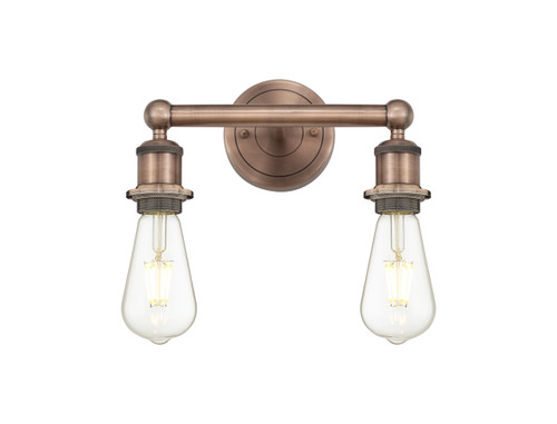 INNOVATIONS 616-2W-AC-G556-8SM Rochester 2-Light Bath Vanity Light Antique Copper