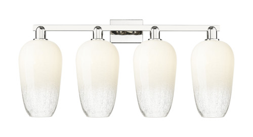 INNOVATIONS 716-4W-PN-G484-7OP Brookhaven Flute 4-Light Bath Vanity Light Polished Nickel