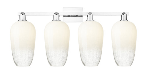 INNOVATIONS 716-4W-PC-G484-7OP Brookhaven Flute 4-Light Bath Vanity Light Polished Chrome