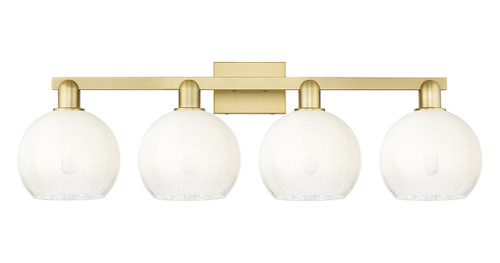 INNOVATIONS 716-4W-SG-G483-8OP Brookhaven Globe 4-Light Bath Vanity Light Satin Gold