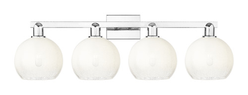 INNOVATIONS 716-4W-PC-G483-8OP Brookhaven Globe 4-Light Bath Vanity Light Polished Chrome