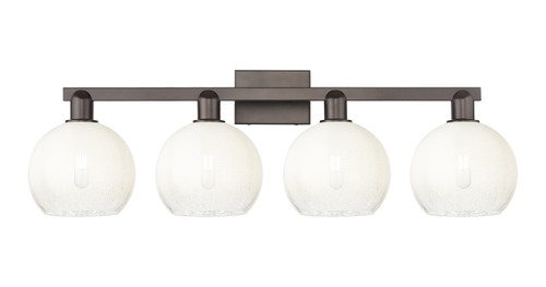 INNOVATIONS 716-4W-OB-G483-8OP Brookhaven Globe 4-Light Bath Vanity Light Oil Rubbed Bronze