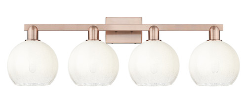 INNOVATIONS 716-4W-AC-G483-8OP Brookhaven Globe 4-Light Bath Vanity Light Antique Copper