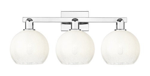 INNOVATIONS 716-3W-PC-G483-8OP Brookhaven Globe 3-Light Bath Vanity Light Polished Chrome