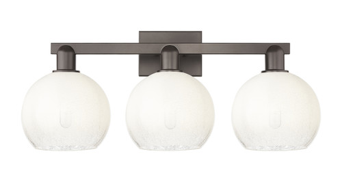 INNOVATIONS 716-3W-OB-G483-8OP Brookhaven Globe 3-Light Bath Vanity Light Oil Rubbed Bronze