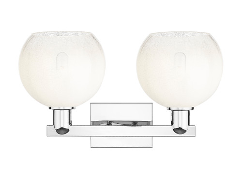 INNOVATIONS 716-2W-PC-G483-8OP Brookhaven Globe 2-Light Bath Vanity Light Polished Chrome