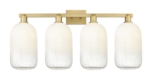 INNOVATIONS 716-4W-BB-G482-7OP Brookhaven Cloche 4-Light Bath Vanity Light Brushed Brass