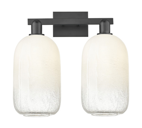 INNOVATIONS 716-2W-BK-G482-7OP Brookhaven Cloche 2-Light Bath Vanity Light Matte Black