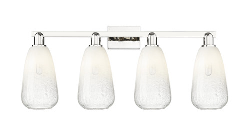 INNOVATIONS 716-4W-PN-G480-6OP Brookhaven Almond 4-Light Bath Vanity Light Polished Nickel