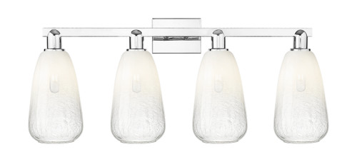 INNOVATIONS 716-4W-PC-G480-6OP Brookhaven Almond 4-Light Bath Vanity Light Polished Chrome