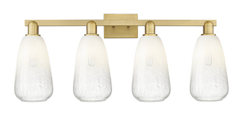 INNOVATIONS 716-4W-BB-G480-6OP Brookhaven Almond 4-Light Bath Vanity Light Brushed Brass