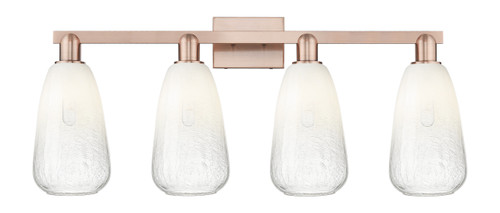 INNOVATIONS 716-4W-AC-G480-6OP Brookhaven Almond 4-Light Bath Vanity Light Antique Copper