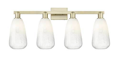 INNOVATIONS 716-4W-AB-G480-6OP Brookhaven Almond 4-Light Bath Vanity Light Antique Brass