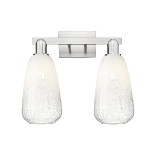 INNOVATIONS 716-2W-SN-G480-6OP Brookhaven Almond 2-Light Bath Vanity Light Brushed Satin Nickel