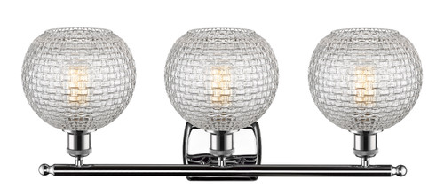 INNOVATIONS 516-3W-PC-G122C-8CL Athens 3-Light Bath Vanity Light Polished Chrome