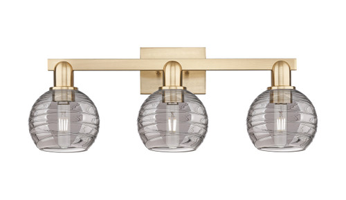 INNOVATIONS 716-3W-CB-G1213-6SM Athens Deco Swirl 3-Light Bath Vanity Light Champagne Bronze