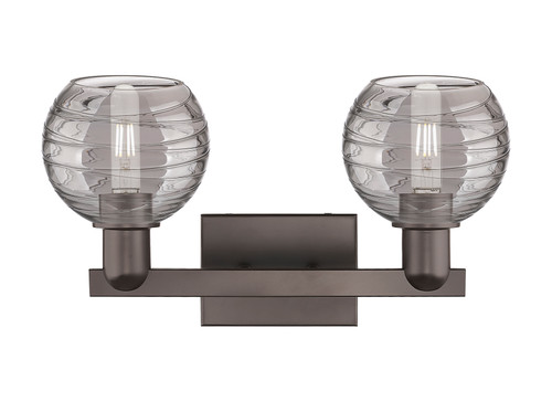 INNOVATIONS 716-2W-OB-G1213-6SM Athens Deco Swirl 2-Light Bath Vanity Light Oil Rubbed Bronze