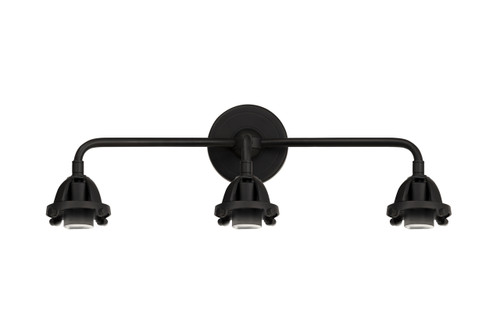 INNOVATIONS 288-3W-BK Nouveau 2 3-Light Bath Vanity Light Matte Black