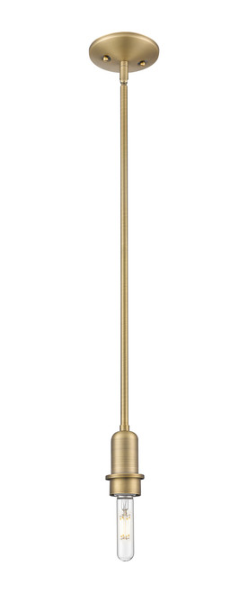INNOVATIONS 716-1S-BB-NBD2-75-NAT Natural Ballston Dome 1-Light Mini Pendant Brushed Brass
