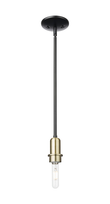 INNOVATIONS 716-1S-BAB-G480-6SB Brookhaven Almond 1-Light Mini Pendant Black Antique Brass