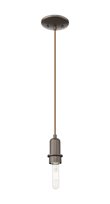 INNOVATIONS 716-1P-OB-G480-6SB Brookhaven Almond 1-Light Mini Pendant Oil Rubbed Bronze