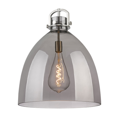 INNOVATIONS 411-1SL-CB-G412-18SM Newton Bell 1-Light Pendant Champagne Bronze