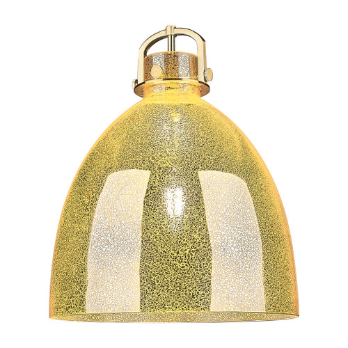 INNOVATIONS 411-1SL-SN-G412-16ME Newton Bell 1-Light Pendant Satin Nickel