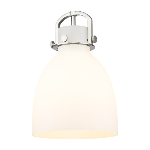 INNOVATIONS 411-1SM-CB-G412-10WH Newton Bell 1-Light Mini Pendant Champagne Bronze