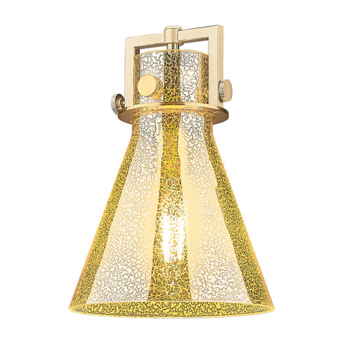 INNOVATIONS 411-1SS-BB-G411-8ME Newton Cone 1-Light Mini Pendant Brushed Brass