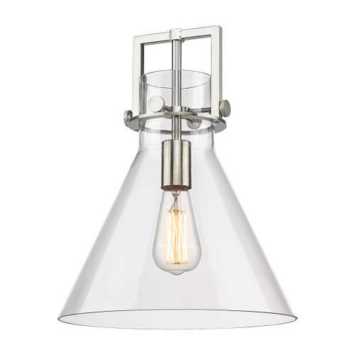 INNOVATIONS 411-1SM-CB-G411-12CL Newton Cone 1-Light Mini Pendant Champagne Bronze