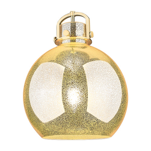 INNOVATIONS 411-1SL-CB-G410-14ME Newton Sphere 1-Light Pendant Champagne Bronze