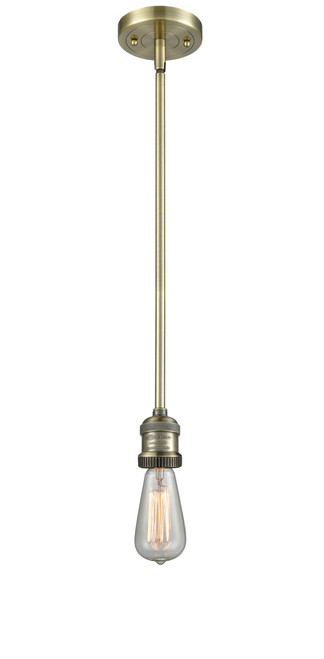 INNOVATIONS 201S-AB-G208-12 Beacon 1-Light Mini Pendant Antique Brass