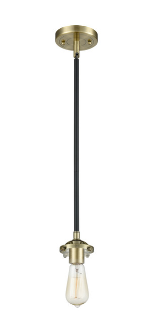 INNOVATIONS 284-1S-BAB-G208-12 Beacon 1-Light Mini Pendant Black Antique Brass
