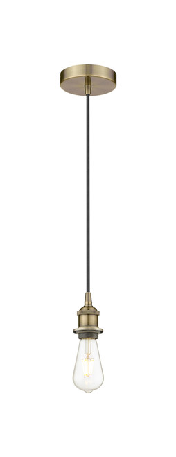INNOVATIONS 616-1PH-AB-G208-12 Beacon 1-Light Mini Pendant Antique Brass