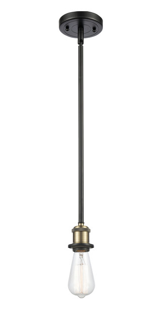 INNOVATIONS 516-1S-BAB-G128-14 Athens 1-Light Pendant Black Antique Brass