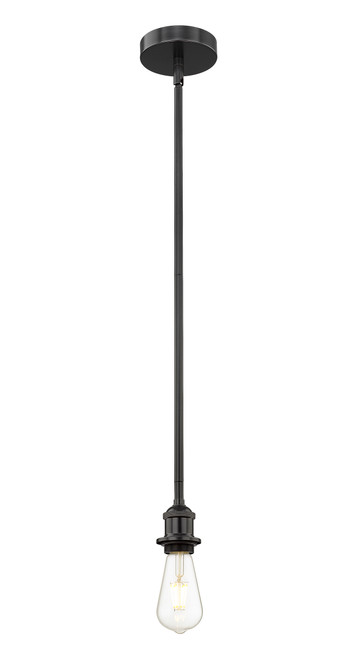 INNOVATIONS 616-1S-BK-G128-10 Athens 1-Light Mini Pendant Matte Black