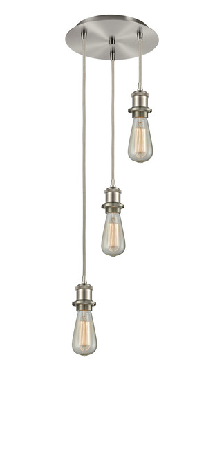 INNOVATIONS 113B-3P-SN-G128-10 Athens 3-Light Multi Pendant Brushed Satin Nickel