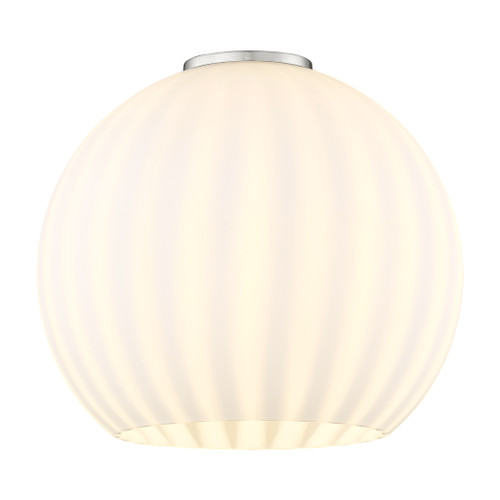 INNOVATIONS 113B-3P-PN-G1217-8WV White Venetian 3-Light Multi Pendant Polished Nickel