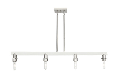 INNOVATIONS 716-4I-SN-G559-8GWH Bridal Veil 4-Light Island Light Brushed Satin Nickel