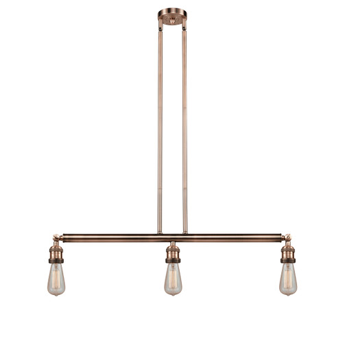 INNOVATIONS 213-AC-G208-12 Beacon 3-Light Island Light Antique Copper