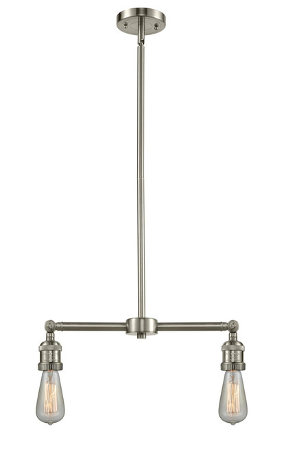 INNOVATIONS 209-SN-G208-12 Beacon 2-Light Island Light Brushed Satin Nickel