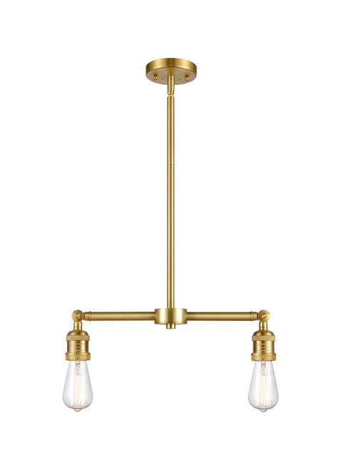 INNOVATIONS 209-SG-G208-12 Beacon 2-Light Island Light Satin Gold